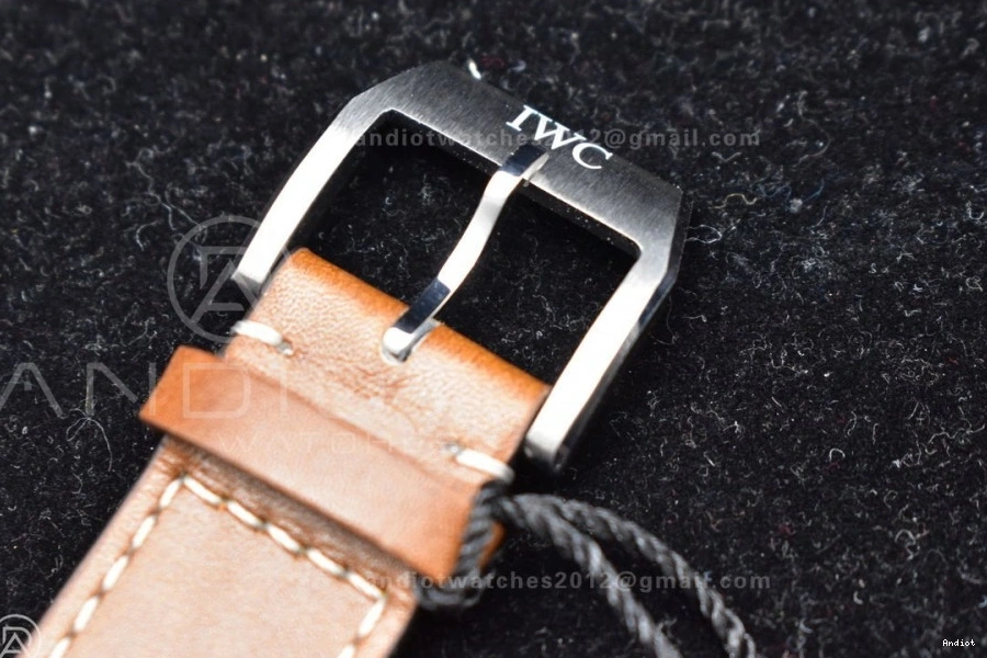 Strap Edition Green on 1:1 ZF Dial Brown V2 Pilot Chronograph A7750 IW377726 Leather Best 0408